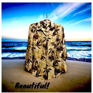 🌟- New Directions 1X Palm Blouse